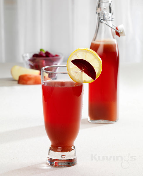 apple beet drink in glass