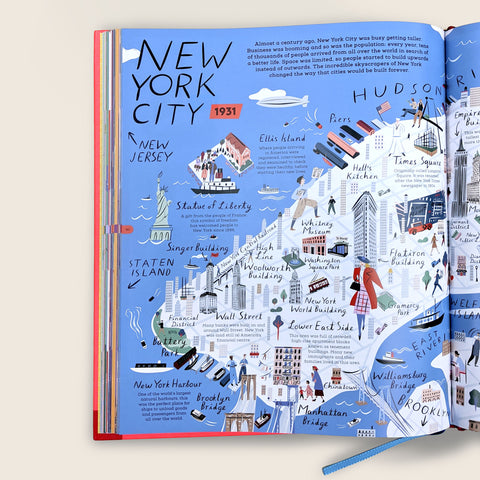 From A History of the World in 25 Cities, illustrated by Libby VanderPloeg