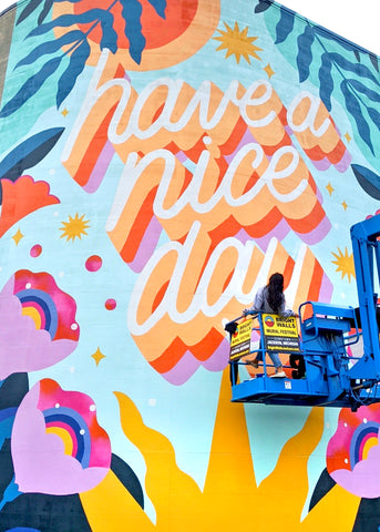 Have a Nice Day by muralist Steffi Lynn