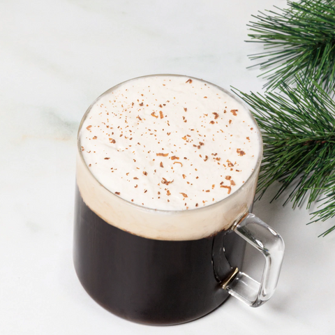 A Jot Irish Coffee made with coffee concentrate