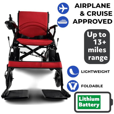 6011 ComfyGo Electric Wheelchair Airlineand Cruise Approved  with Lithium Batteries