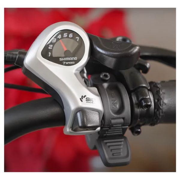 Shimano 7 Speed Shifter Close Up View