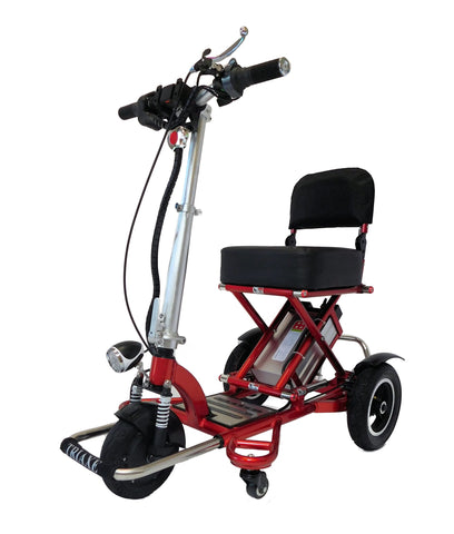 3 wheel mobility scooters - triaxe cruze folding travel scooter