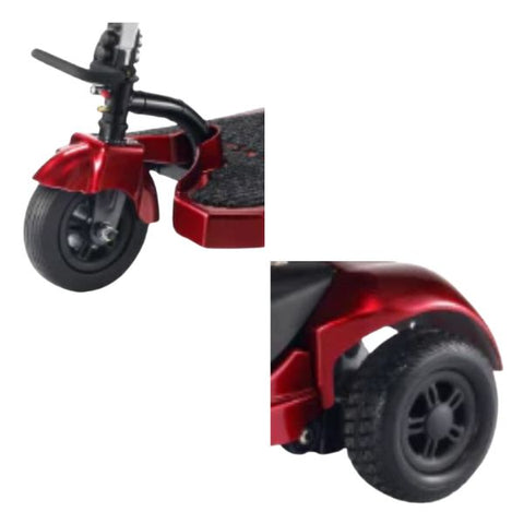 FR Ascot 3 Bariatric 3-Wheel Scooter By Free Rider USA Non Scuffing Solid Tires