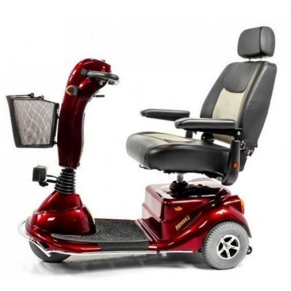 Merits Health S131 Pioneer 3 Mobility Scooter Red Side View