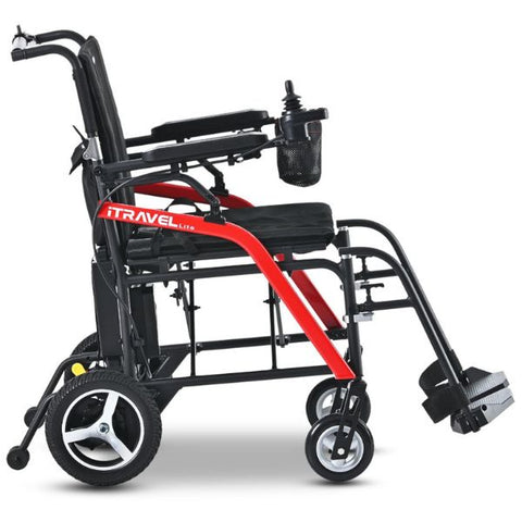 iTravel Lite Compact Power Wheelchair By Metro Mobility Side View