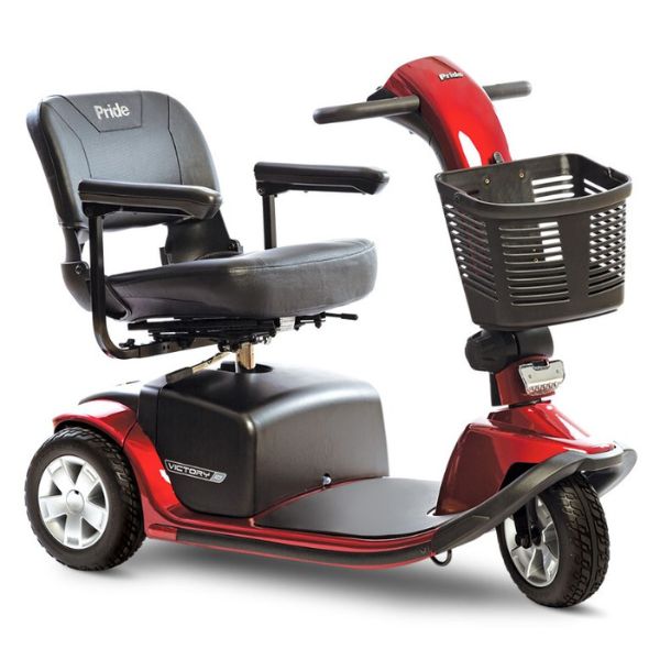 Pride Victory 10 3-Wheel Scooter SC610 Red Color