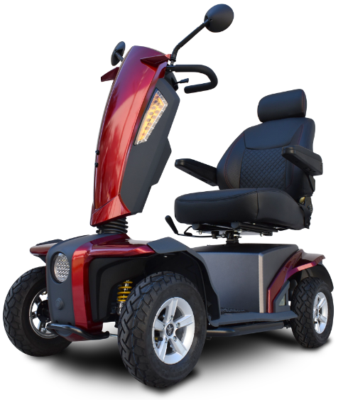 EV Rider VitaXpress Heavy Duty Long Range Scooter Red Color