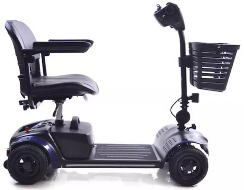 Journey Health & Lifestyle Adventure 4-Wheel Mobility Scooter Color Blue Side View