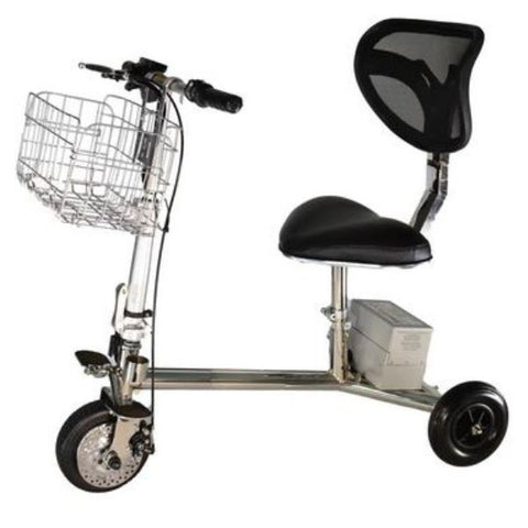 SmartScoot Portable Travel 3-Wheel Mobility Scooter S1200 Side Front View.