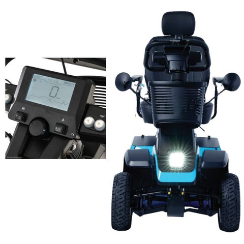 Pride Mobility 4-Wheel Scooter PX4 Mobility Scooter Control Panel and Led Lighting