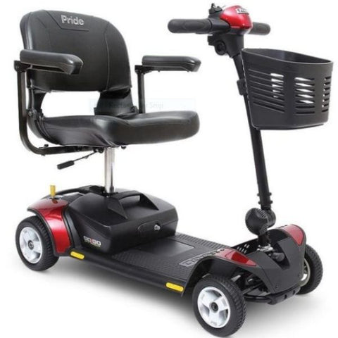 Pride Go-Go Elite Traveller 4 Wheel Scooter SC44E Red Right View