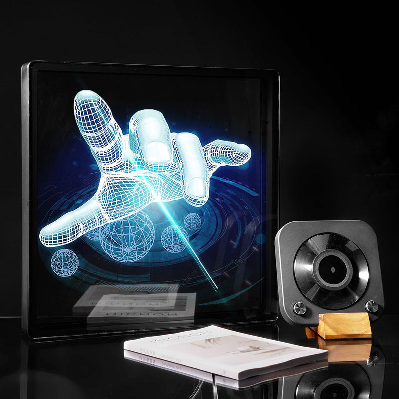 Naked-Eye 3D Hologram Projector LED Fan With Frame
