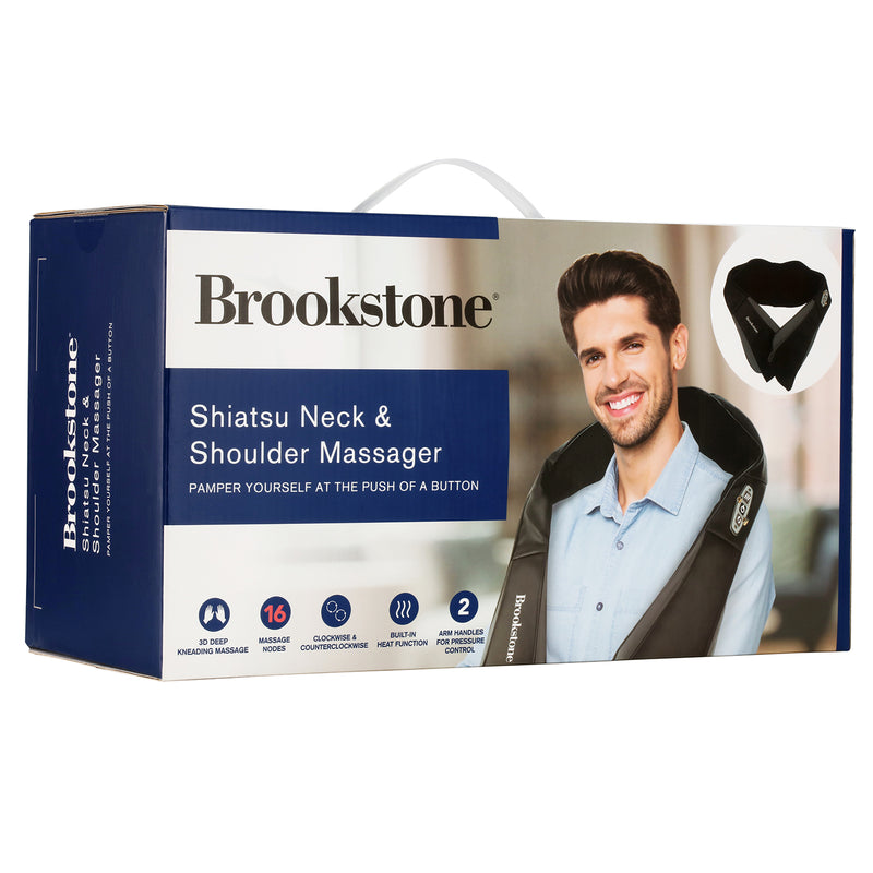 Brookstone 2-in-1Tapping & Shiatsu Massager - health and beauty