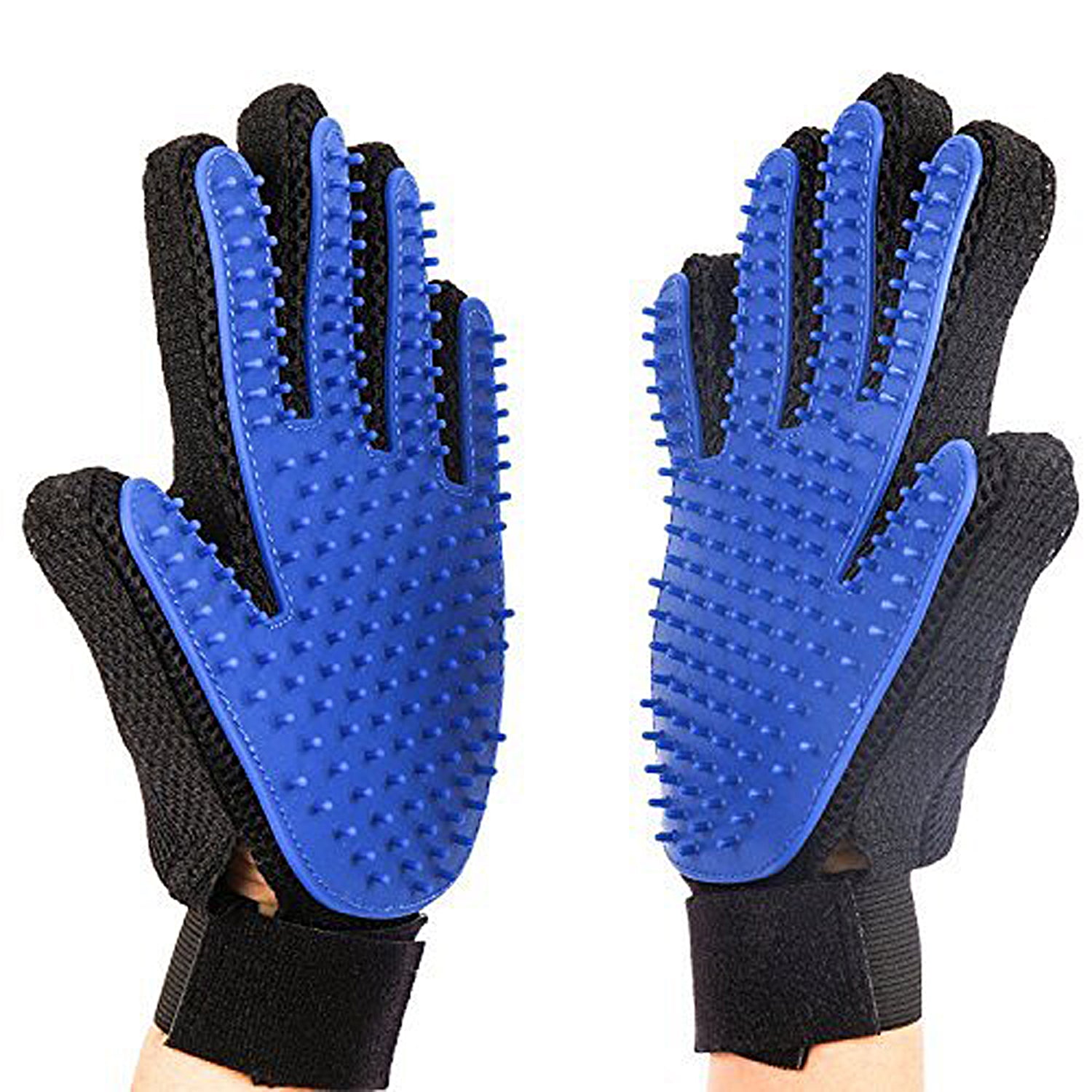 Pet Grooming Shedding Glove in Blue