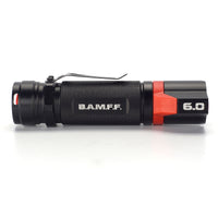 BAMFF 6.0 600 Lumens Dual LED Flashlight Rechargeable Brookstone