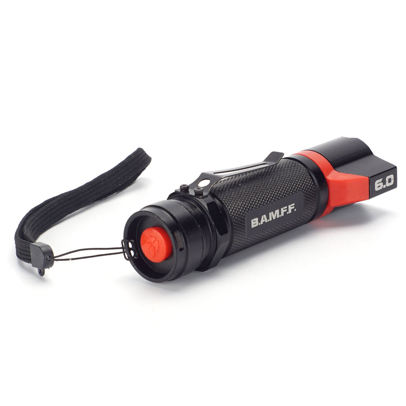 BAMFF 6.0 600 Lumens Dual LED Flashlight Rechargeable Brookstone