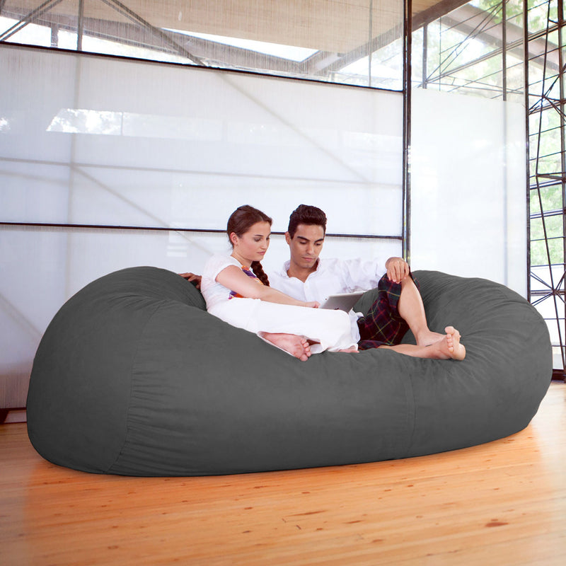 Jaxx 7' Bean Bag Sofa - Black