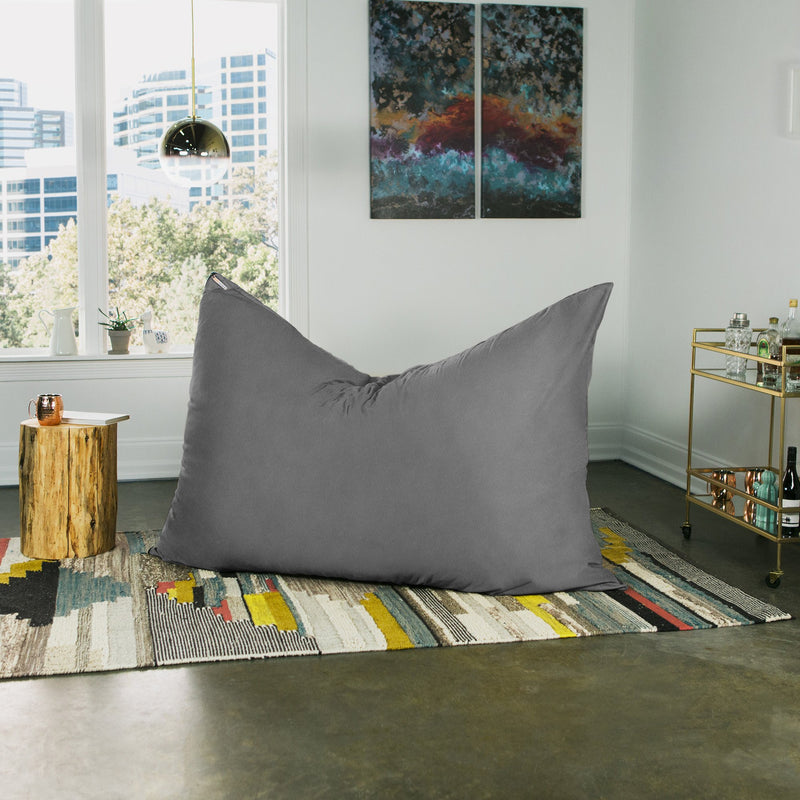 Jaxx 5.5 ft Pillow Saxx Bean Bag Pillow Charcoal