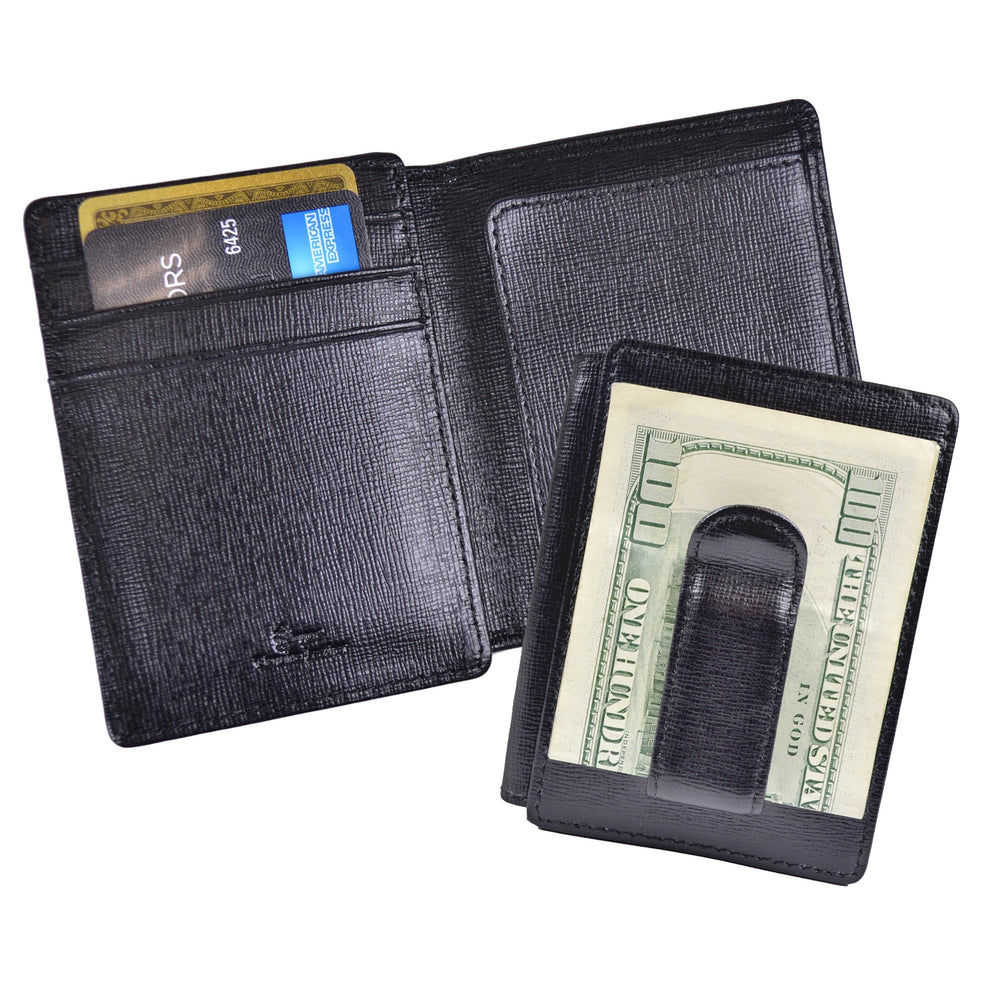 Robrasim Mens Leather Money Clips Wallet