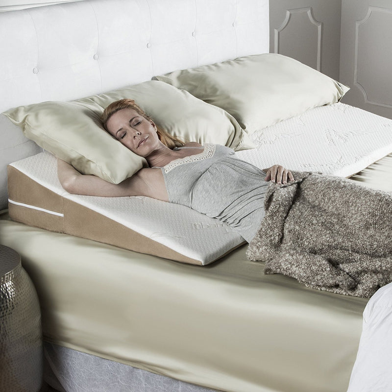 Mattress Genie Adjustable Bed Wedge Pillow for Elevating the Head