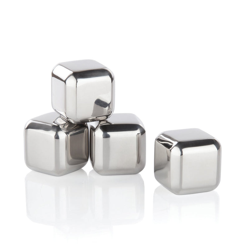 Stainless Steel Ice Cubes - Reusable Mini Whiskey Stone Balls Wine