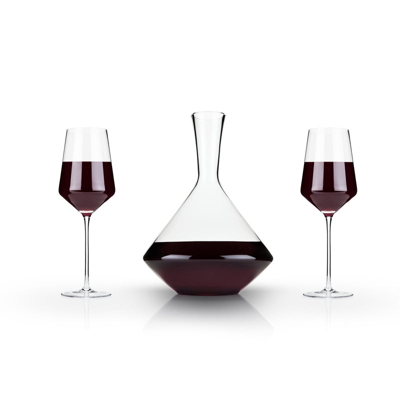 Viski Angled Martini Glasses, Preium Crystal Cocktail Coupe