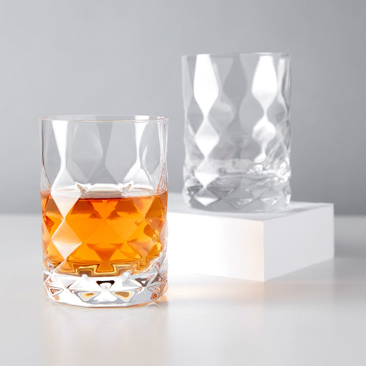 Brookstone, Other, Brookstone Whiskey Ice Mold Glass Set Perfect Duet  Glassware Artisan Ice