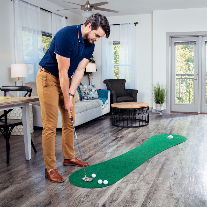 PUTT-A-BOUT Eagle 8 Golf Putting Mat | Brookstone