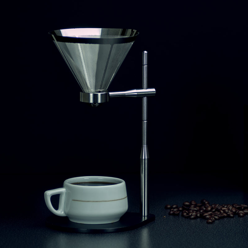 Minimal Coffee Stand with Stainless Steel Filter Brookstone