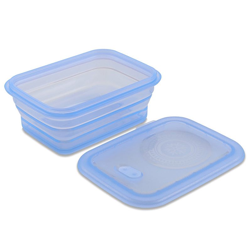 Silicone Lunch Box Collapsible Food Storage Container 750ML, 1