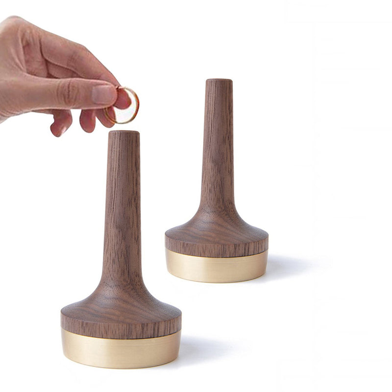 The Decent Living US Walnut Wood Ring Holder Brookstone