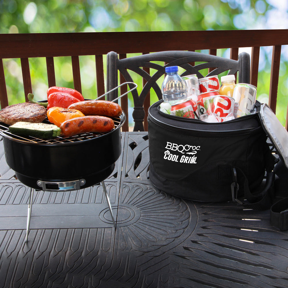 Outdoor Cooking Accessories, Large BBQ Utensil Box, Grill with 3