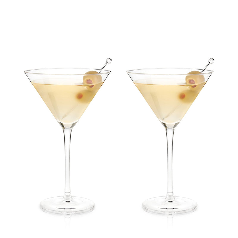 Viski Crystal Martini Glasses - Set of 4