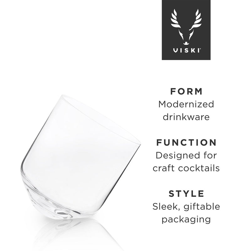 Viski Double-Walled Rocks Glasses