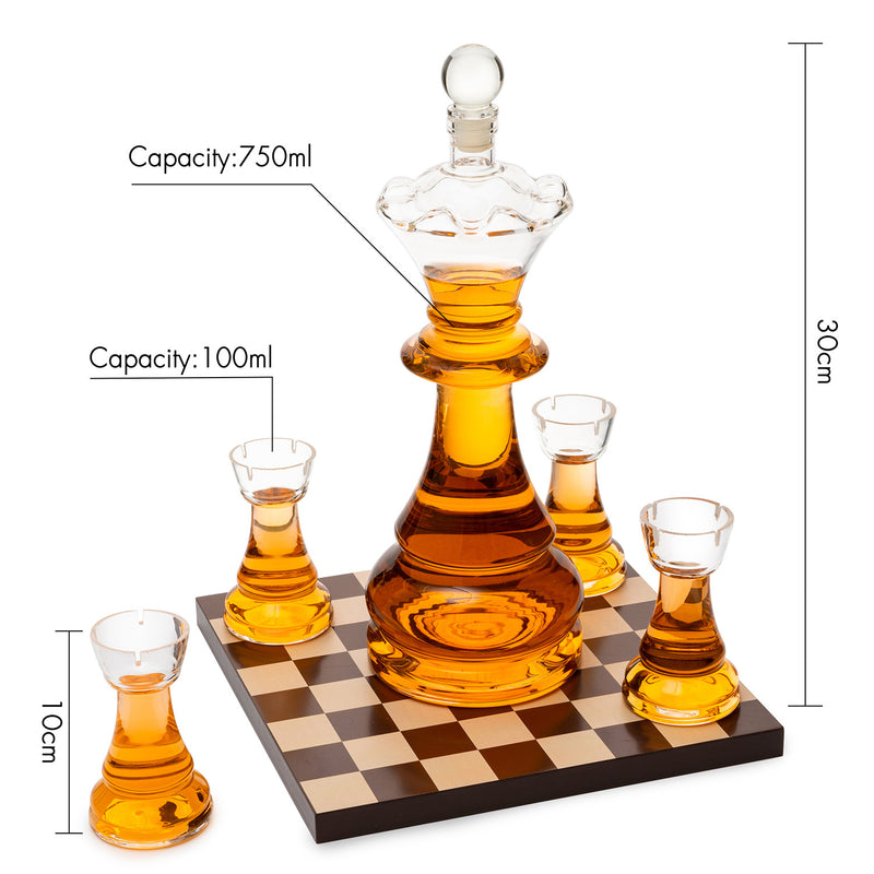 Chess Decanter Set Brookstone