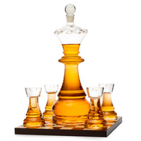 Chess Decanter Set Brookstone