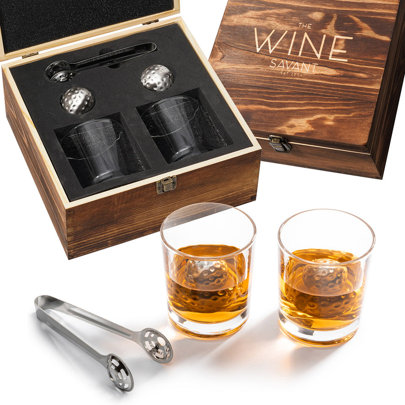 Luxurious Twist Glasses with Bullet Whiskey Stones Gift Set