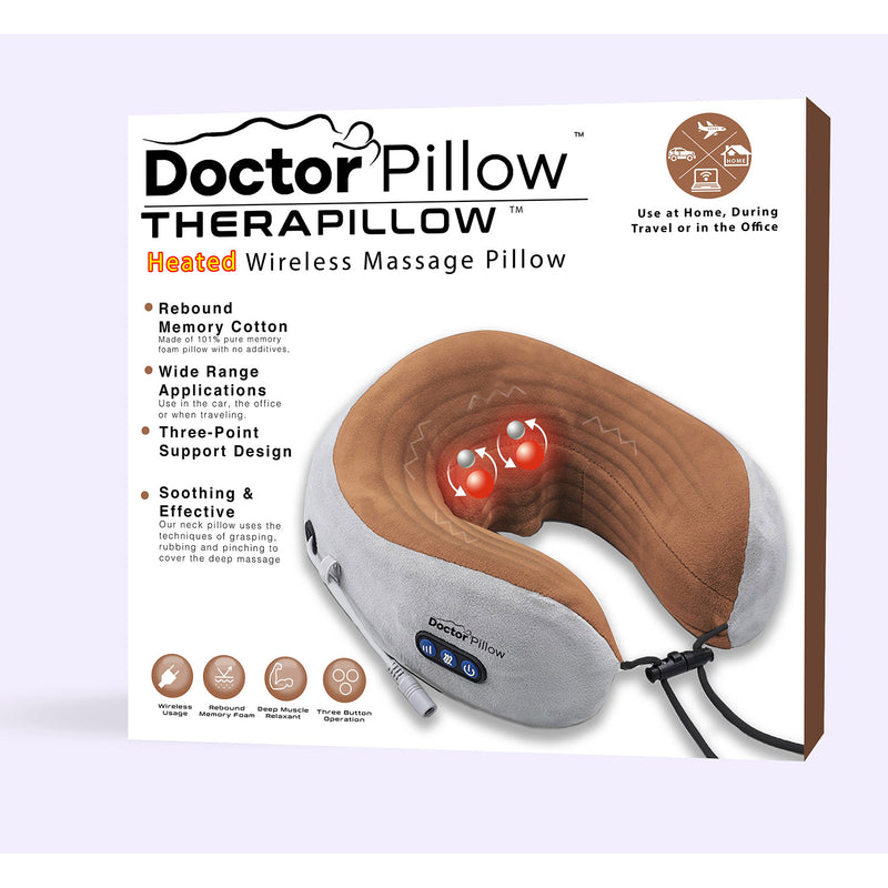 Pursonic Heating Neck & Back Massager-Pillow # HMG410