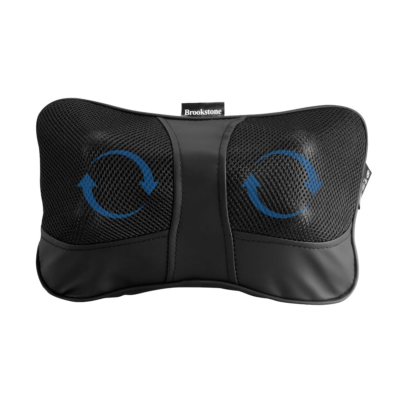 Brookstone Cordless Shiatsu Neck & Back Massager with Heat for