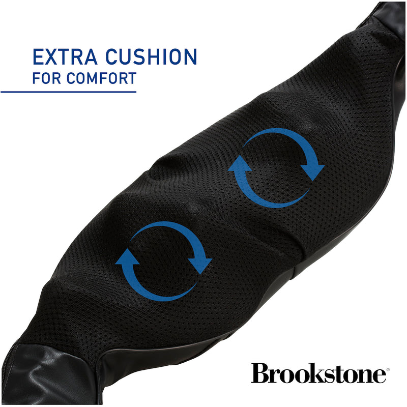 Brookstone Shiatsu Back Massager, Model IVP045-120-2500, and a