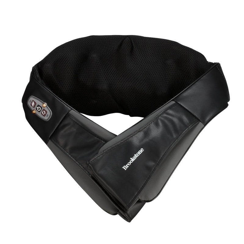 TRAKK Shiatsu Back and Neck Shoulder Heated Full Body Massager Pillow -  Black 