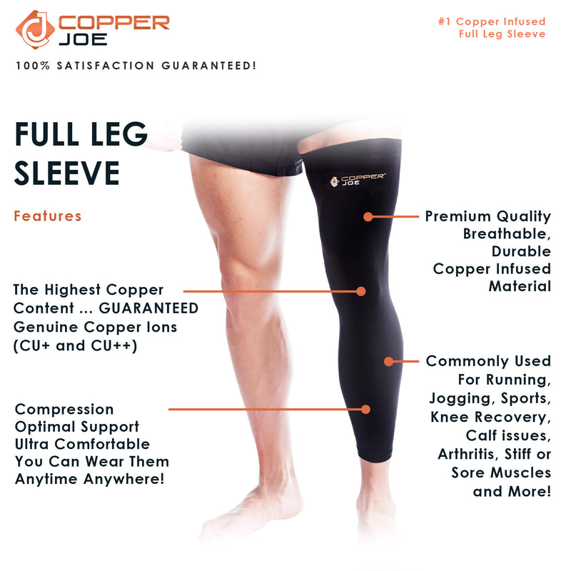 Copper Compression Calf / Leg Sleeves~Medium
