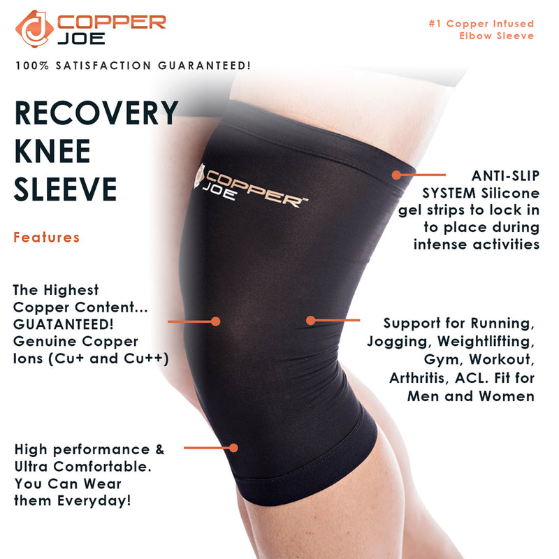 Copper Joe Knee Compression Sleeve 2-Pack
