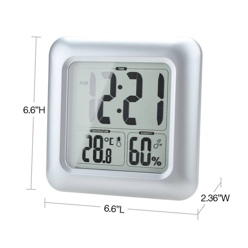 Baldr Bathroom Clock LCD Waterproof Shower