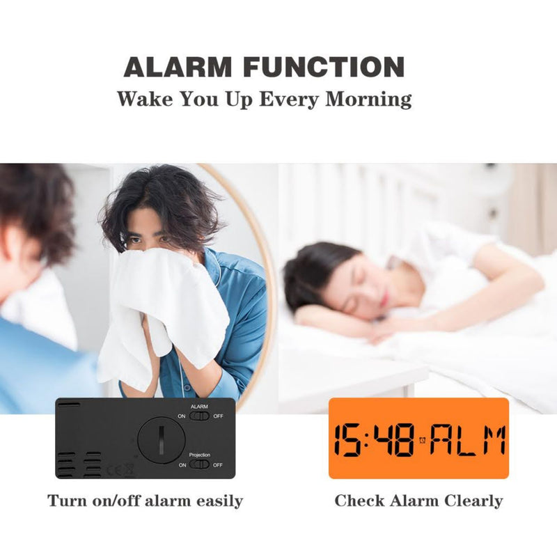 BALDR Projection Alarm Clock Brookstone