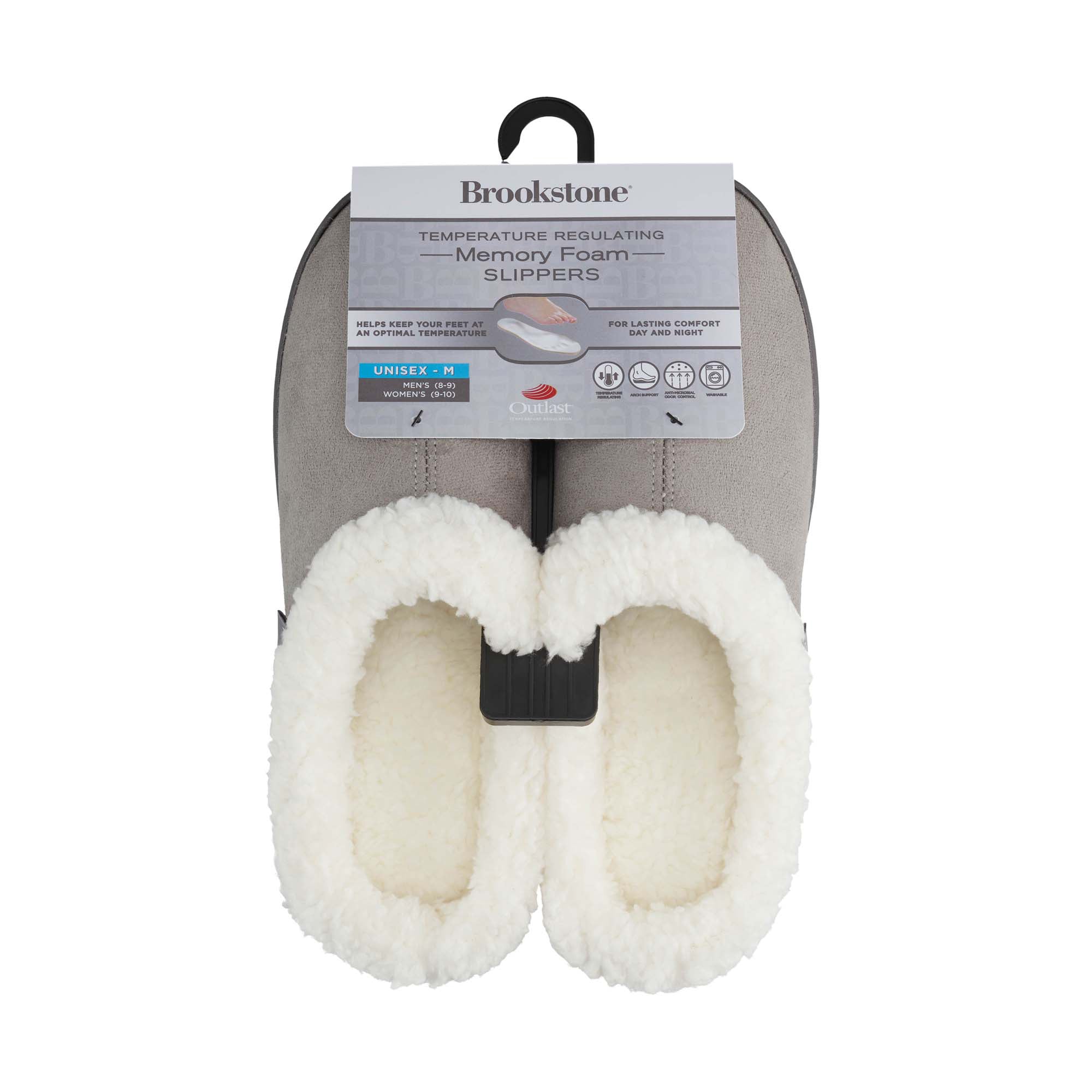 brookstone mens slippers