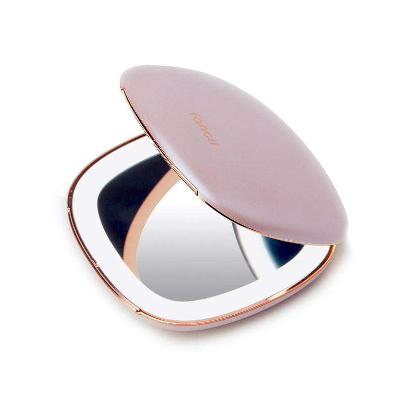 Fancii Mila Rechargeable Pink LED Compact Mirror