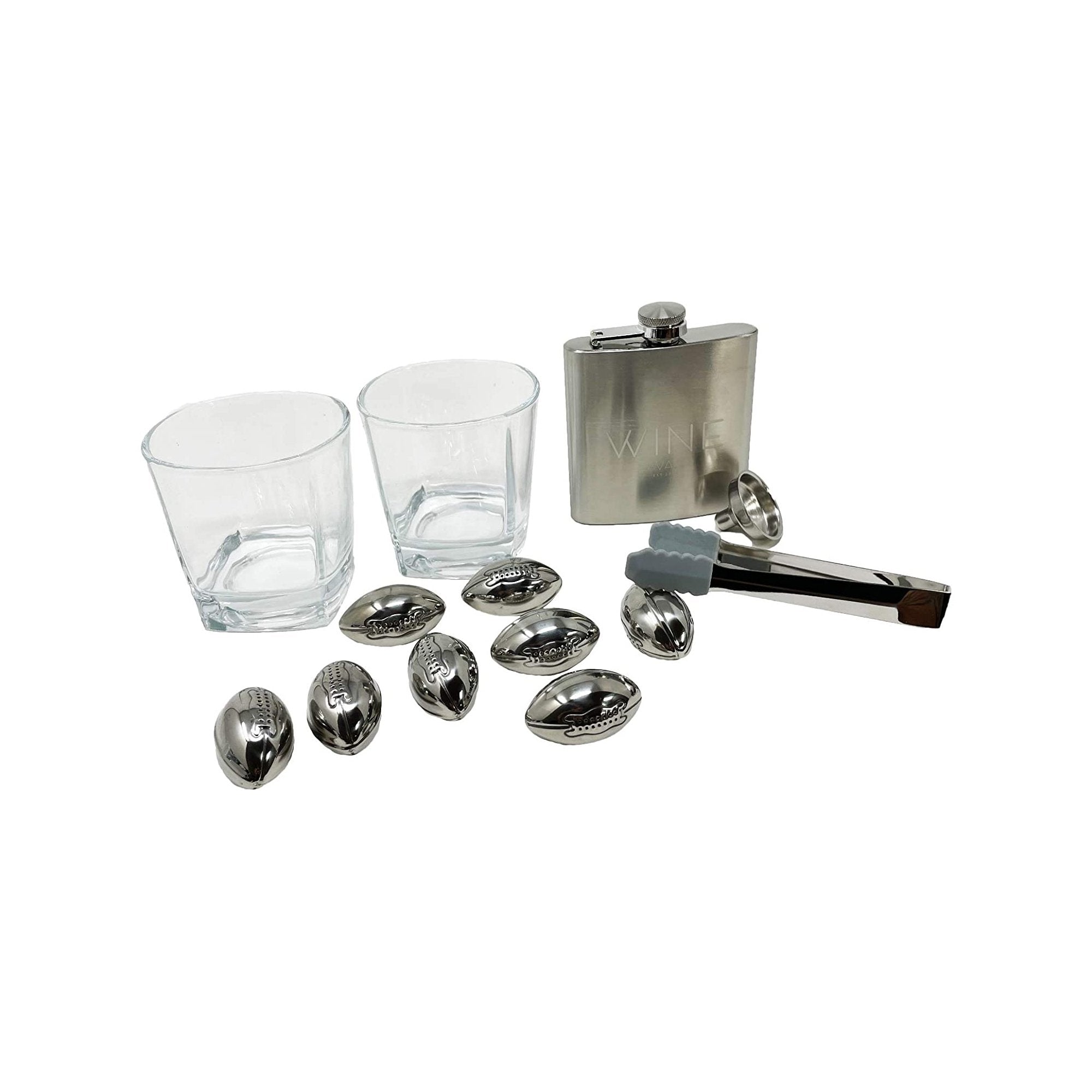 Glacier Rocks 4 Piece Ice Ball Mold and Tumbler Set by Visk