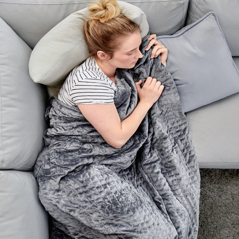 18 Lb. Weighted Blanket & Quilted Cover